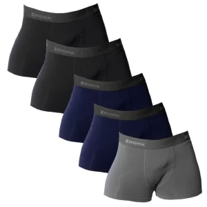 Kit 5 Cuecas Boxer Box Em Microfibra Adulto