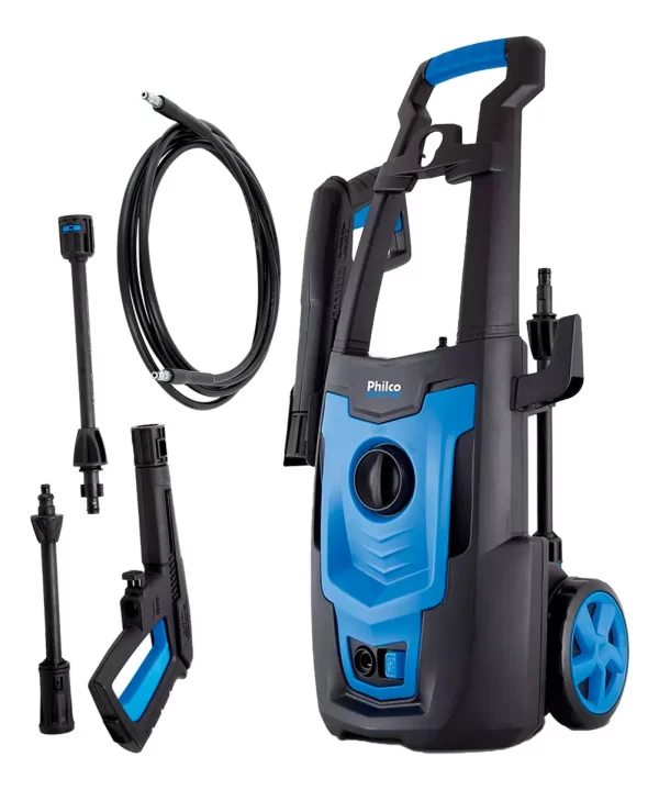 Lavadora de alta pressão Philco PLA3100 azul de 1800W com 2100psi de pressão máxima 127V