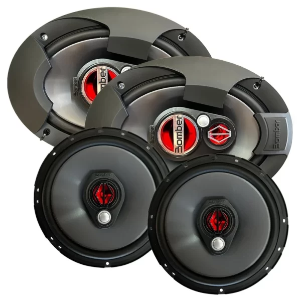 tem teu produto Kit Alto Falante 6 Pol 100w Rms BBR6 Triaxial 6x9 Pol 150w Rms BBR6X9 Quadriaxial Bomber Kit Fácil X 250w Rms